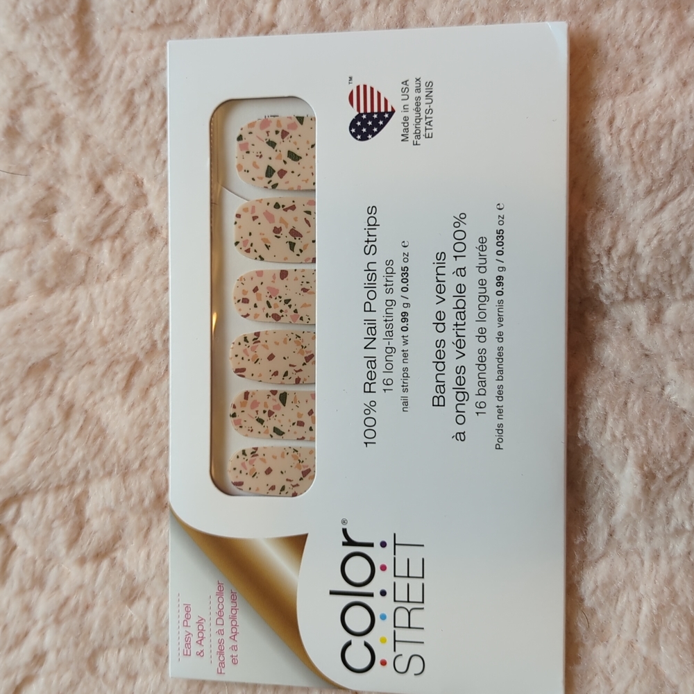 Stocking Stuffer! Color Street 100% Real Nail Polish Strips in Back In Tile - Picture 6 of 8